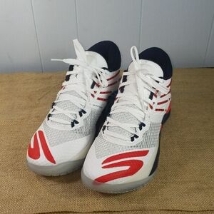 Skechers SKX Reign Men's Basketball Shoes Sz 9.5, Red/White/Blue, New With Tags